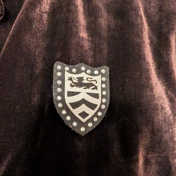 Vintage Ann Taylor Size 8 Brown Velvet 5 Button Pockets Lined Blazer Jacket - Picture 6 of 10